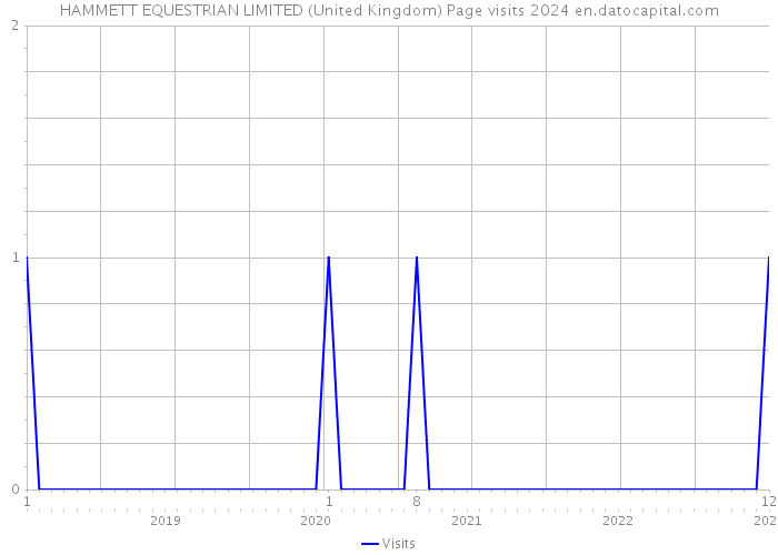HAMMETT EQUESTRIAN LIMITED (United Kingdom) Page visits 2024 