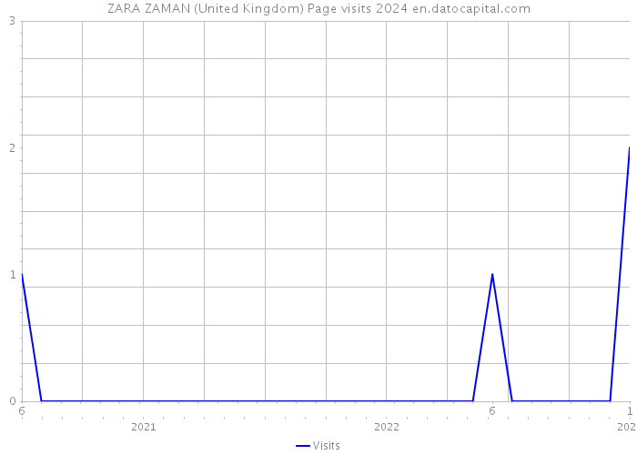 ZARA ZAMAN (United Kingdom) Page visits 2024 
