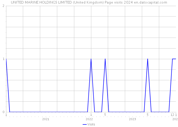 UNITED MARINE HOLDINGS LIMITED (United Kingdom) Page visits 2024 