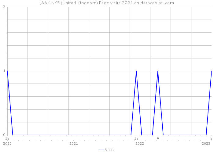 JAAK NYS (United Kingdom) Page visits 2024 