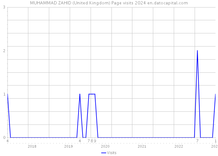 MUHAMMAD ZAHID (United Kingdom) Page visits 2024 