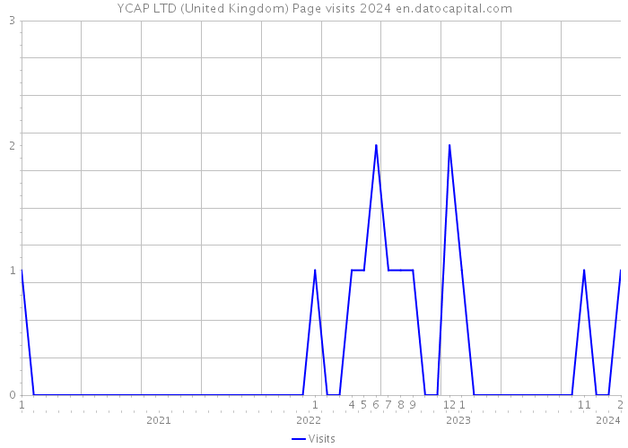 YCAP LTD (United Kingdom) Page visits 2024 