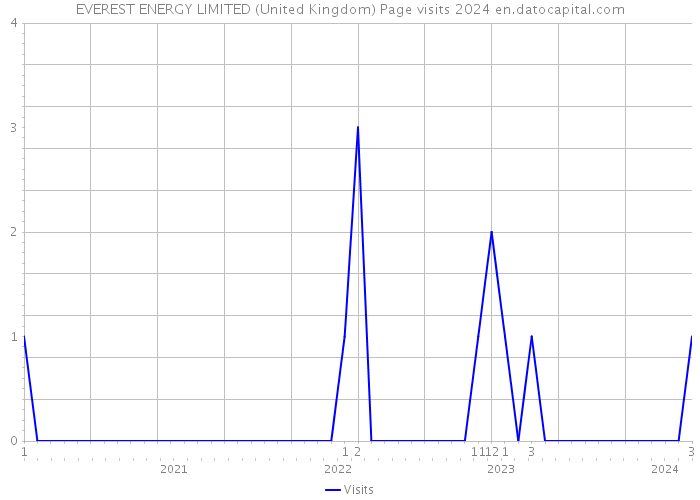 EVEREST ENERGY LIMITED (United Kingdom) Page visits 2024 