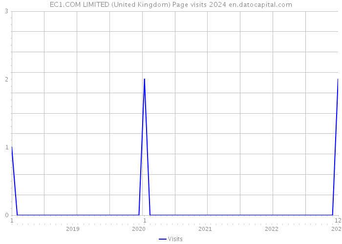 EC1.COM LIMITED (United Kingdom) Page visits 2024 