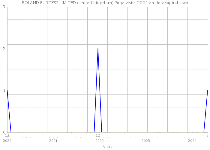 ROLAND BURGESS LIMITED (United Kingdom) Page visits 2024 