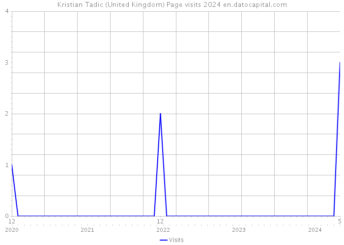 Kristian Tadic (United Kingdom) Page visits 2024 
