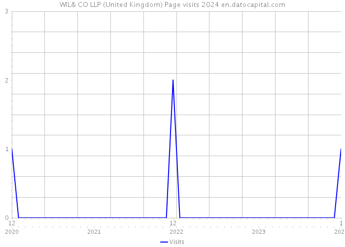WIL& CO LLP (United Kingdom) Page visits 2024 