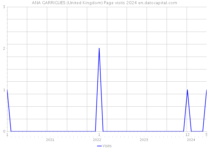ANA GARRIGUES (United Kingdom) Page visits 2024 