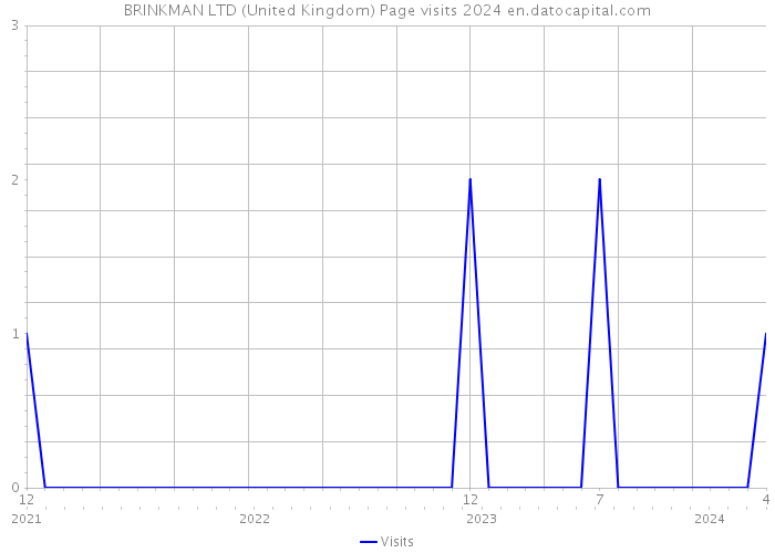 BRINKMAN LTD (United Kingdom) Page visits 2024 