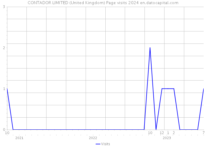 CONTADOR LIMITED (United Kingdom) Page visits 2024 