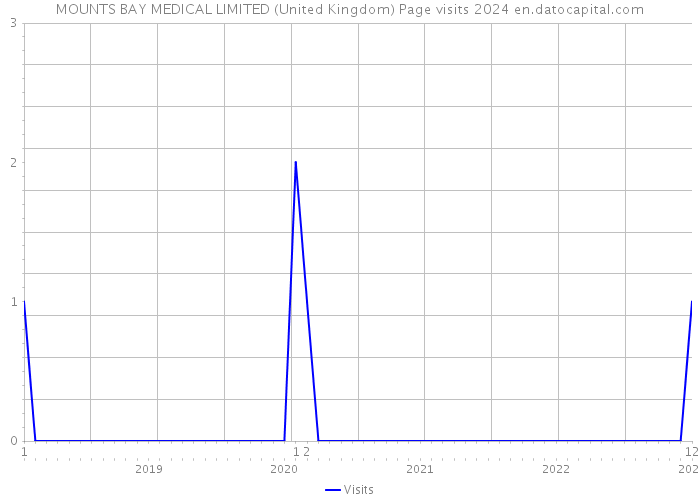 MOUNTS BAY MEDICAL LIMITED (United Kingdom) Page visits 2024 