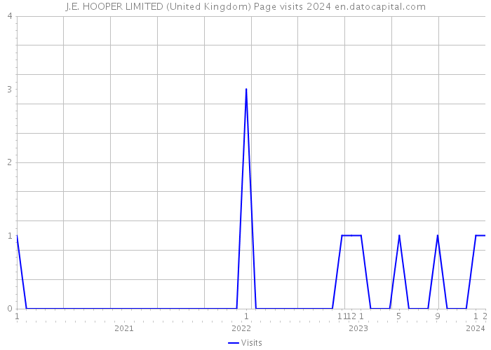 J.E. HOOPER LIMITED (United Kingdom) Page visits 2024 