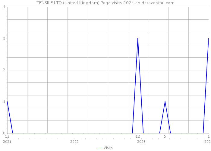 TENSILE LTD (United Kingdom) Page visits 2024 