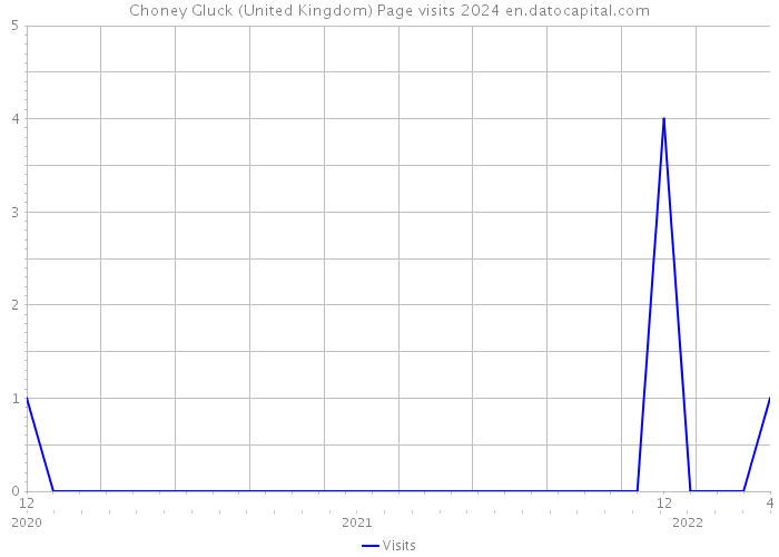 Choney Gluck (United Kingdom) Page visits 2024 