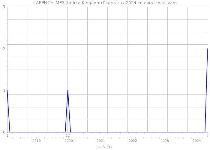 KAREN PALMER (United Kingdom) Page visits 2024 