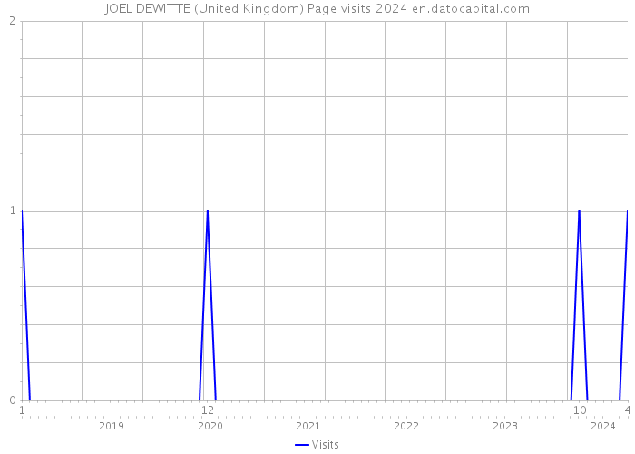 JOEL DEWITTE (United Kingdom) Page visits 2024 
