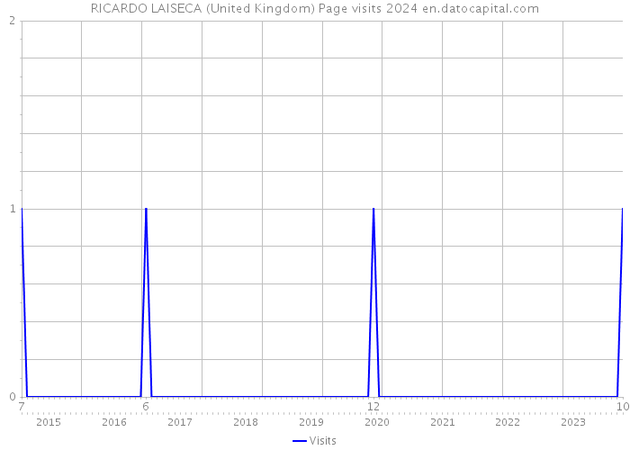 RICARDO LAISECA (United Kingdom) Page visits 2024 