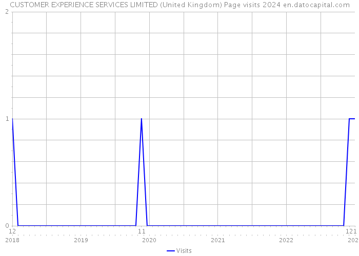 CUSTOMER EXPERIENCE SERVICES LIMITED (United Kingdom) Page visits 2024 
