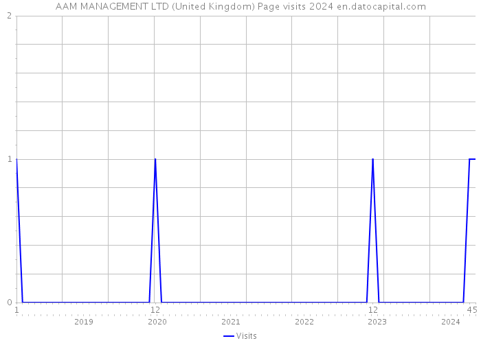 AAM MANAGEMENT LTD (United Kingdom) Page visits 2024 