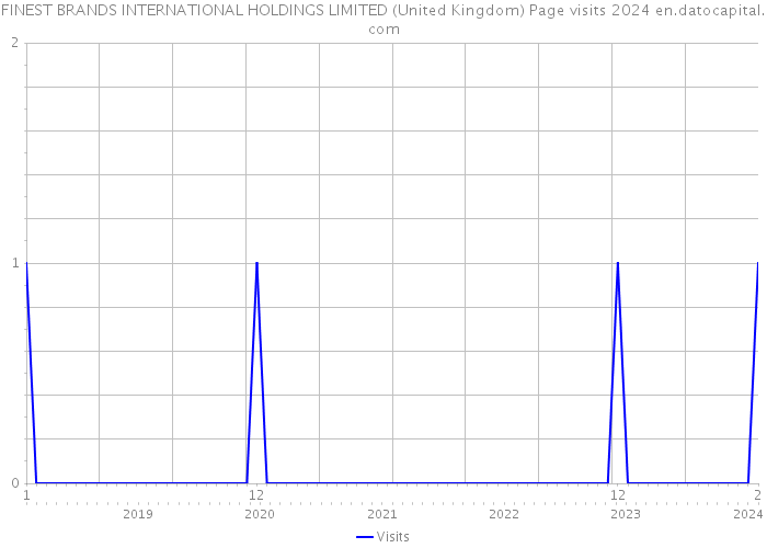 FINEST BRANDS INTERNATIONAL HOLDINGS LIMITED (United Kingdom) Page visits 2024 