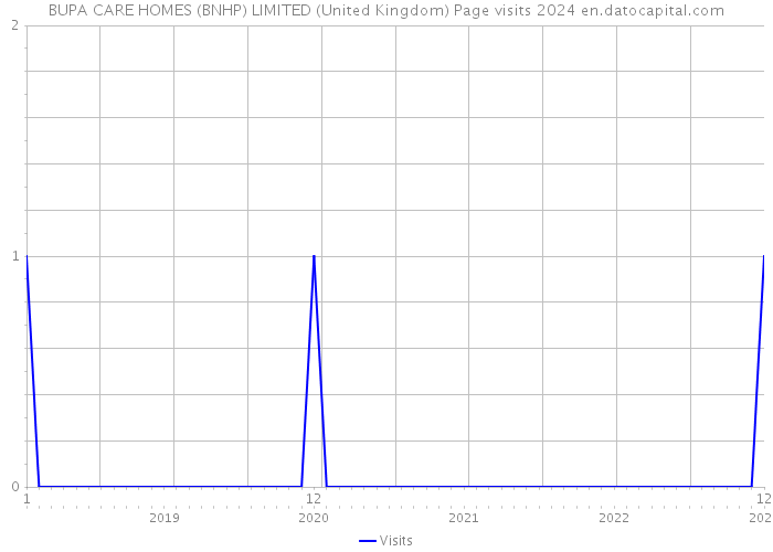 BUPA CARE HOMES (BNHP) LIMITED (United Kingdom) Page visits 2024 