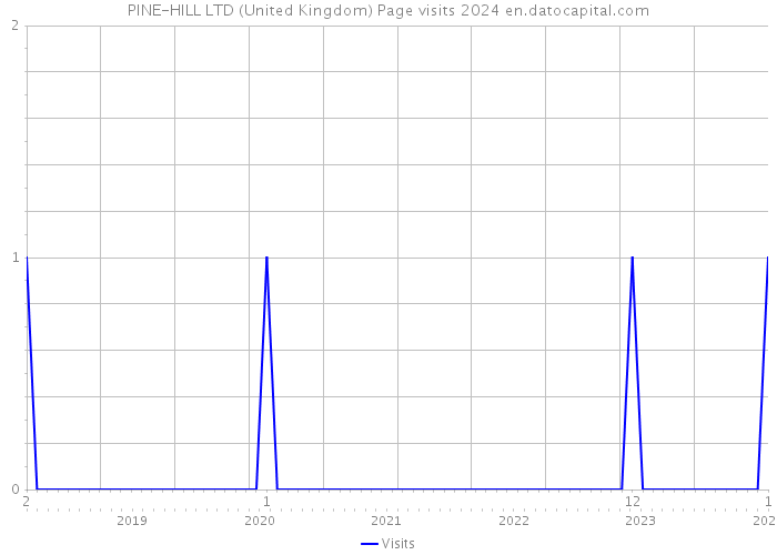 PINE-HILL LTD (United Kingdom) Page visits 2024 