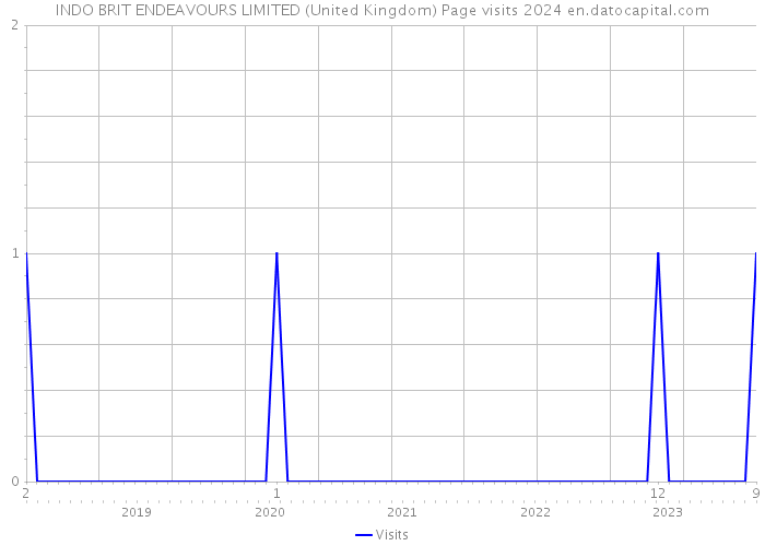 INDO BRIT ENDEAVOURS LIMITED (United Kingdom) Page visits 2024 