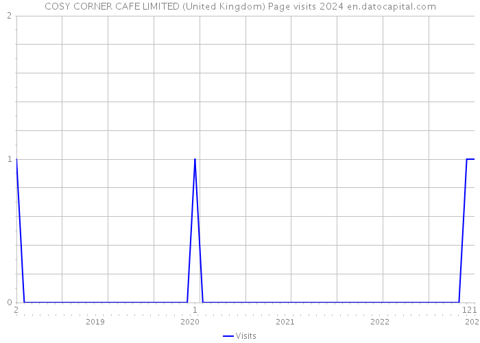 COSY CORNER CAFE LIMITED (United Kingdom) Page visits 2024 