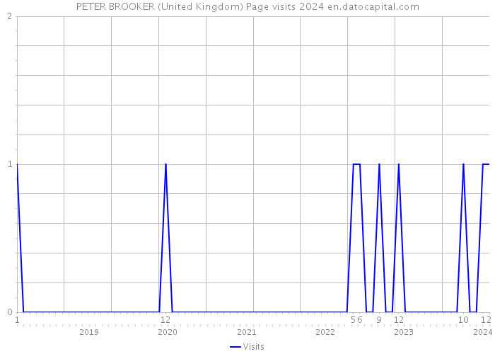 PETER BROOKER (United Kingdom) Page visits 2024 