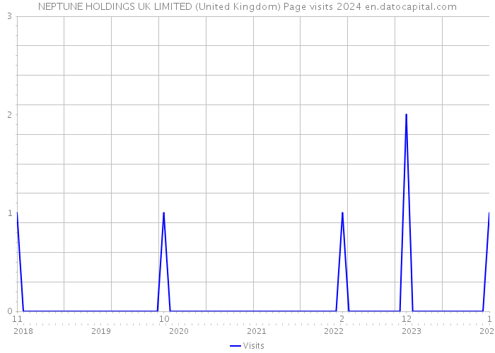 NEPTUNE HOLDINGS UK LIMITED (United Kingdom) Page visits 2024 