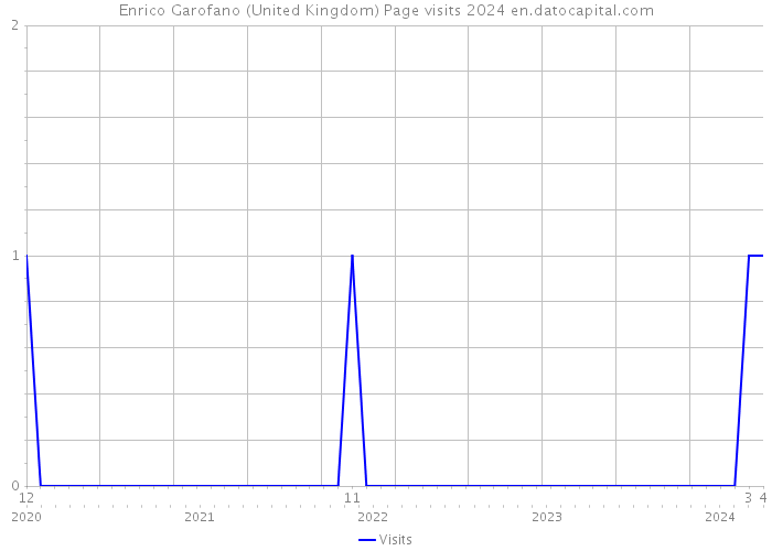 Enrico Garofano (United Kingdom) Page visits 2024 