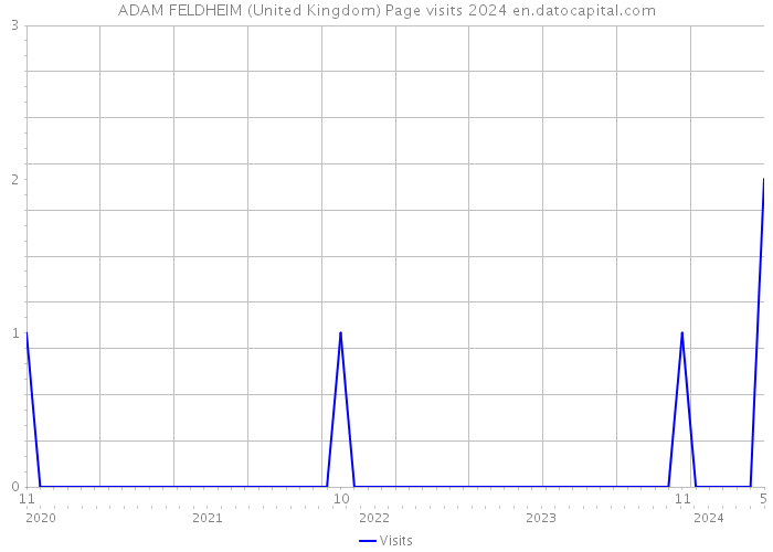 ADAM FELDHEIM (United Kingdom) Page visits 2024 