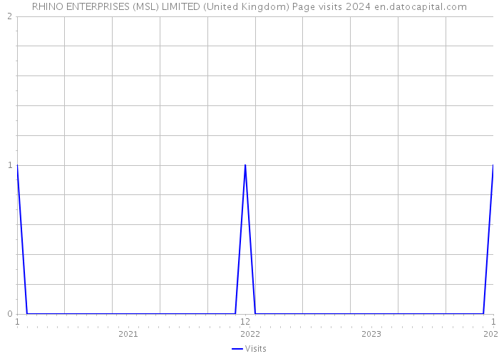 RHINO ENTERPRISES (MSL) LIMITED (United Kingdom) Page visits 2024 
