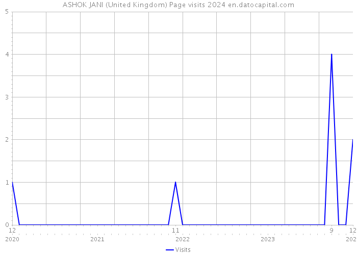 ASHOK JANI (United Kingdom) Page visits 2024 
