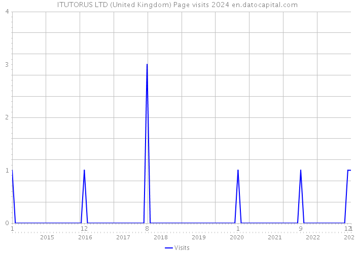 ITUTORUS LTD (United Kingdom) Page visits 2024 
