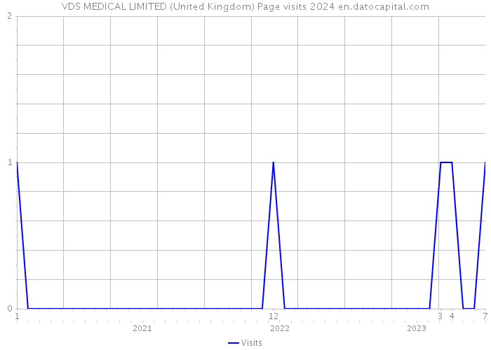 VDS MEDICAL LIMITED (United Kingdom) Page visits 2024 