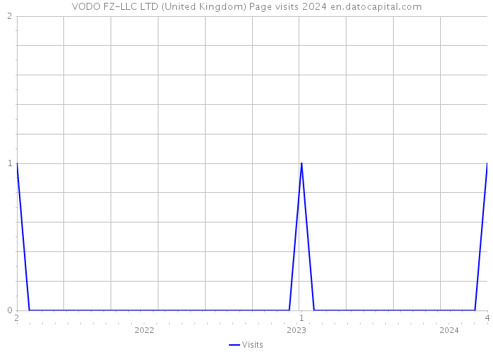 VODO FZ-LLC LTD (United Kingdom) Page visits 2024 