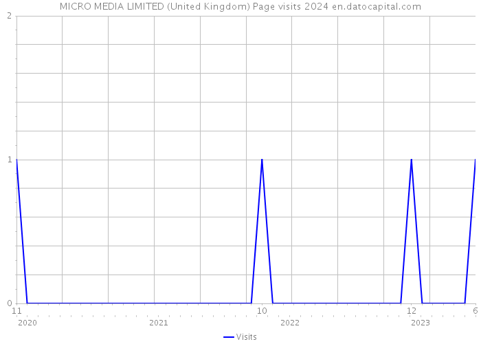 MICRO MEDIA LIMITED (United Kingdom) Page visits 2024 