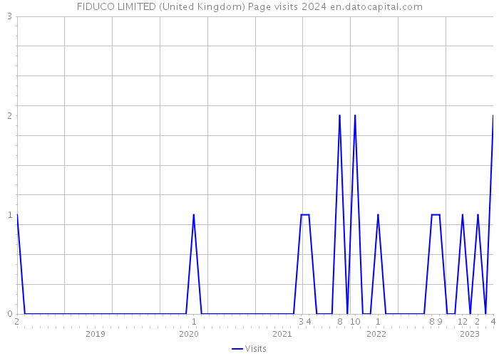 FIDUCO LIMITED (United Kingdom) Page visits 2024 