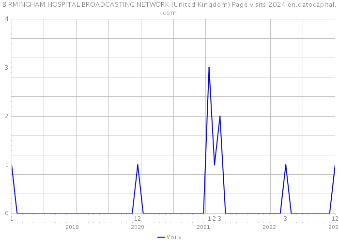 BIRMINGHAM HOSPITAL BROADCASTING NETWORK (United Kingdom) Page visits 2024 