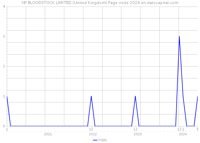 NP BLOODSTOCK LIMITED (United Kingdom) Page visits 2024 
