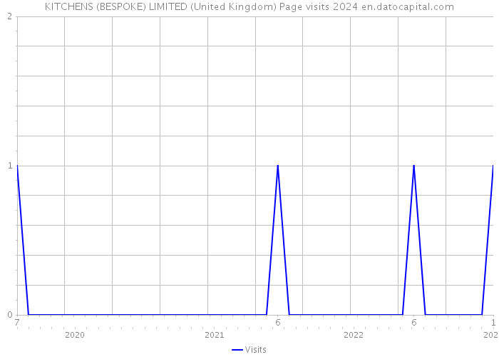 KITCHENS (BESPOKE) LIMITED (United Kingdom) Page visits 2024 