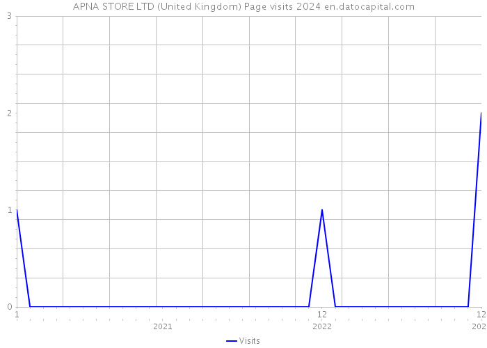 APNA STORE LTD (United Kingdom) Page visits 2024 