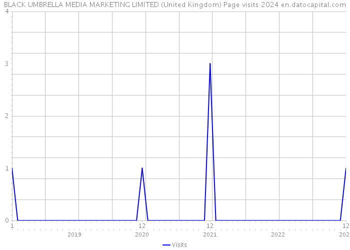 BLACK UMBRELLA MEDIA MARKETING LIMITED (United Kingdom) Page visits 2024 