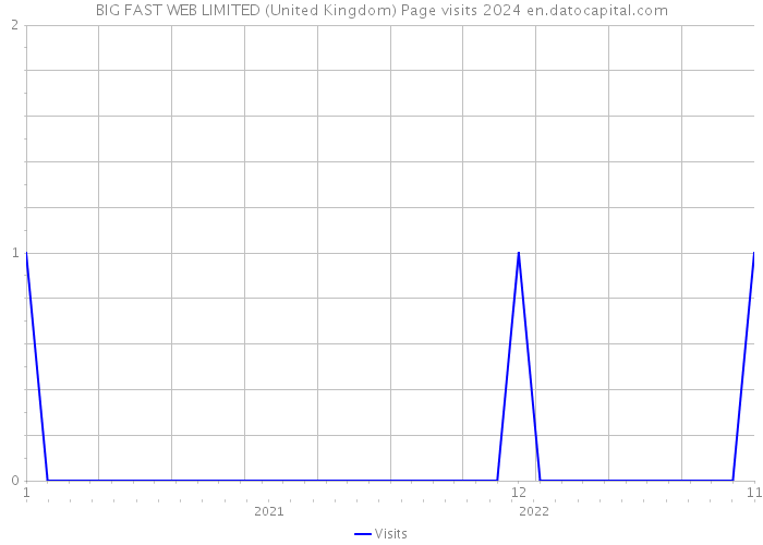 BIG FAST WEB LIMITED (United Kingdom) Page visits 2024 