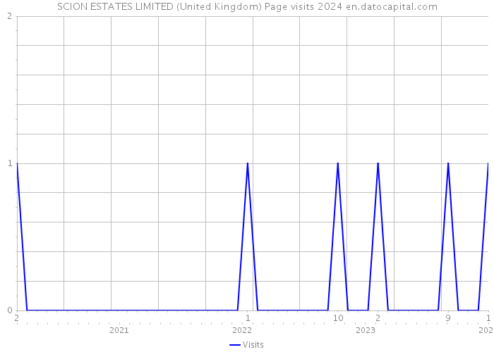 SCION ESTATES LIMITED (United Kingdom) Page visits 2024 