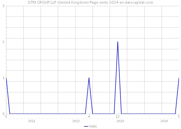 DTM GROUP LLP (United Kingdom) Page visits 2024 