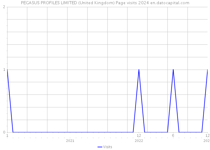 PEGASUS PROFILES LIMITED (United Kingdom) Page visits 2024 
