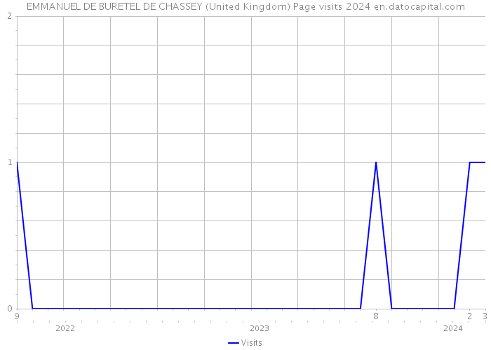 EMMANUEL DE BURETEL DE CHASSEY (United Kingdom) Page visits 2024 