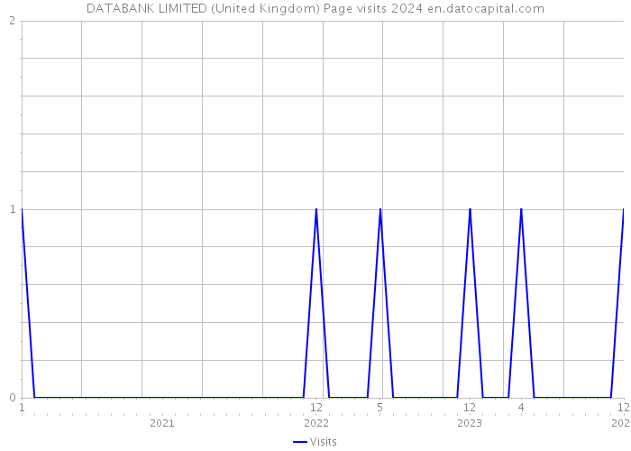 DATABANK LIMITED (United Kingdom) Page visits 2024 